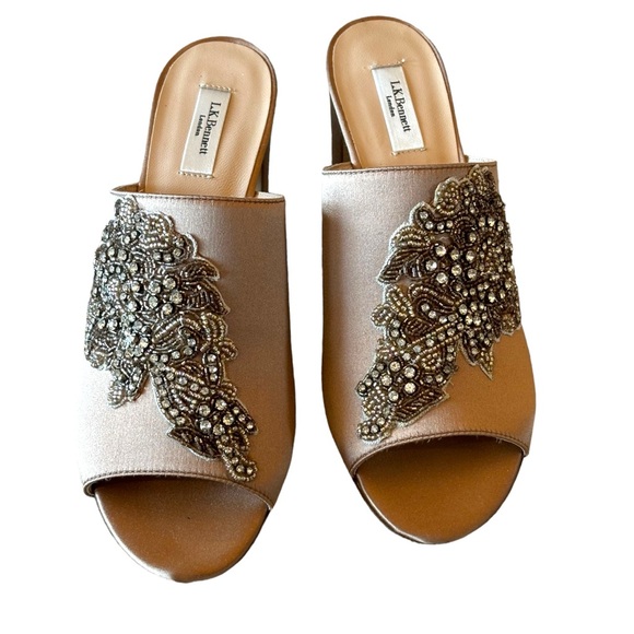 🎁 L.K. Bennett Sabrina Satin Shoes 38 - Picture 4 of 10